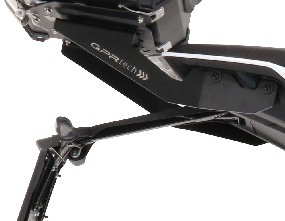 roof rack GPR TECH compatible with  Ktm Duke 390 2021/2023 e5 GPR TECH Specific rear rack Top Case ALPITECH 26 LT Rear rack,stainless steel made with 4 anchor points