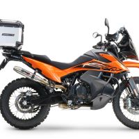 Top case GPR TECH compatible with  Ktm Lc 8 Adventure 1190 2013/2016 e3 GPR TECH Top case in aluminum, silver color with specific plate included Capacity 45 LT.