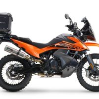 Top case GPR TECH compatible with  Ktm Lc 8 Adventure 1050 2015/2016 e3 GPR TECH Top case in aluminum, black color with specific plate included Capacity 35 LT.