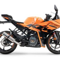 GPR exhaust compatible with  Ktm Rc 125 2021-2024, M3 Inox , Racing slip-on exhaust including link pipe 