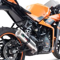 GPR exhaust compatible with  Ktm Rc 125 2021-2024, M3 Inox , Racing slip-on exhaust including link pipe 