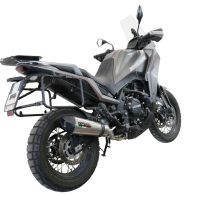Exhaust compatible with Moto Morini X-CAPE 650 2021-2024, GP Evo4 Titanium, Homologated legal Mid-full system exhaust, including removable db killer and catalyst 