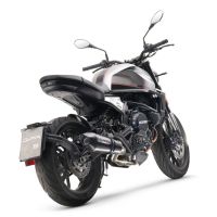 Exhaust compatible with Moto Morini Seiemmezzo Str 2022-2024, GP Evo4 Poppy, Homologated legal Mid-full system exhaust, including removable db killer and catalyst 