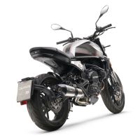 Exhaust compatible with Moto Morini Seiemmezzo Scr 2022-2024, GP Evo4 Titanium, Homologated legal Mid-full system exhaust, including removable db killer and catalyst 