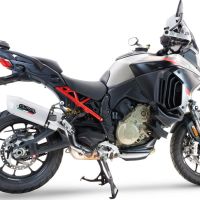 Exhaust compatible with Ducati Multistrada V4 - S 2022-2024, Albus Evo4, Homologated legal slip-on exhaust including removable db killer and link pipe 