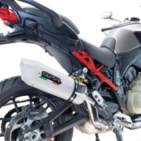 Exhaust compatible with Ducati Multistrada V4 - S 2022-2024, Albus Evo4, Homologated legal slip-on exhaust including removable db killer and link pipe 