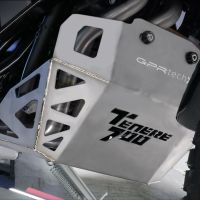 Exhaust compatible with Yamaha Tenere 700 2021-2024, Decatalizzatore + Paracoppa Titanio, Decat pipe more titanium skid plate 