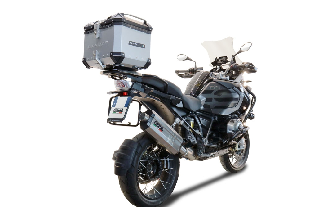 Top case GPR TECH compatible with  Bmw F 900 Gs Adventure 2024/2025 e5 GPR TECH Top case in aluminum, silver color with specific plate included Capacity 35 LT.