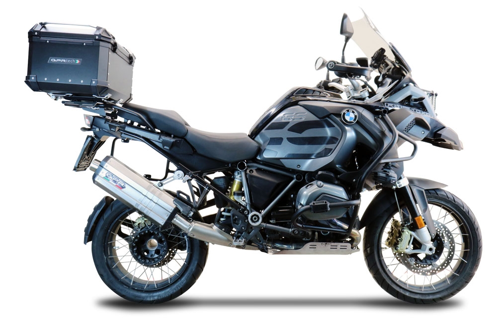 Top case GPR TECH compatible with  Bmw F 900 Gs Adventure 2024/2025 e5 GPR TECH Top case in aluminum, black color with specific plate included Capacity 35 LT.