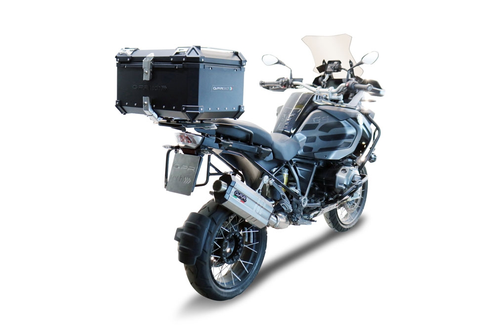 Top case GPR TECH compatible with  Bmw F 900 Gs Adventure 2024/2025 e5 GPR TECH Top case in aluminum, black color with specific plate included Capacity 55 LT.