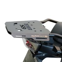 GPR TECH compatible with  Bmw F 900 Gs Adventure 2024/2025 e5 GPR TECH SPECIFIC TITANIUM PLATE TOP CASE-ALPITECH 55 LT compatible with original luggage rack,titanium made with 4 anchor points