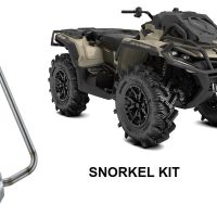 Exhaust compatible with Can Am Outlander 850 MAX / XT 2016-2023, Snorkel kit, Snorkel extension kit for GPR Pentacross silencer 