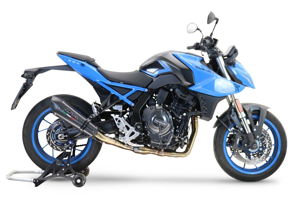 Exhaust compatible with Suzuki Gsx-8S 2022-2024, Gpe Ann. Poppy, full system exhaust legal for UK and non-EU countries including removable db killer 