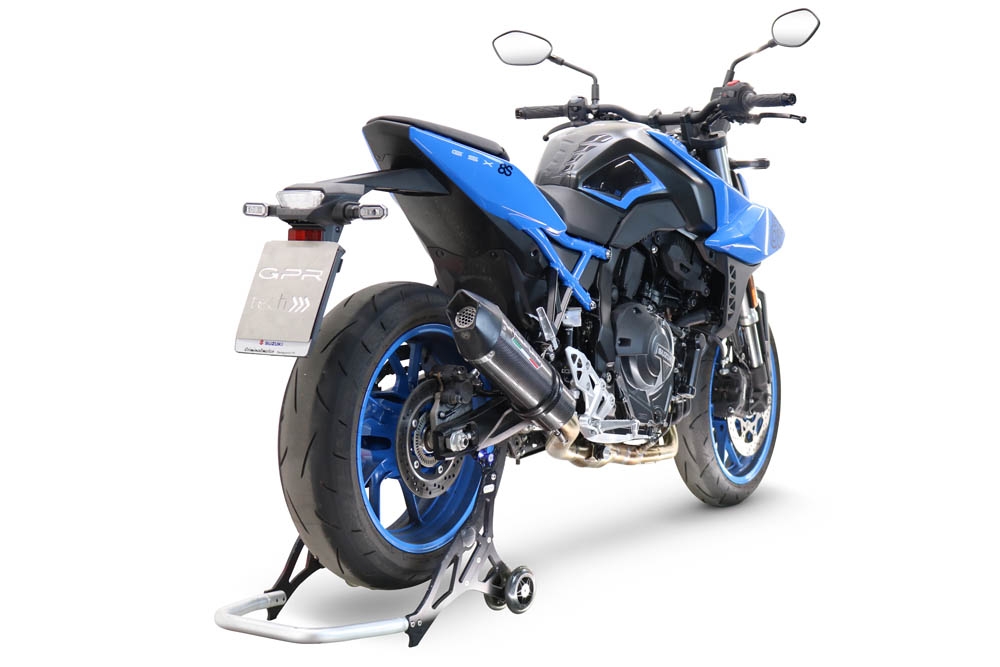 Exhaust compatible with Suzuki Gsx-8R 2022-2024, GP Evo4 Poppy, Homologated legal full system exhaust, including removable db killer and catalyst 