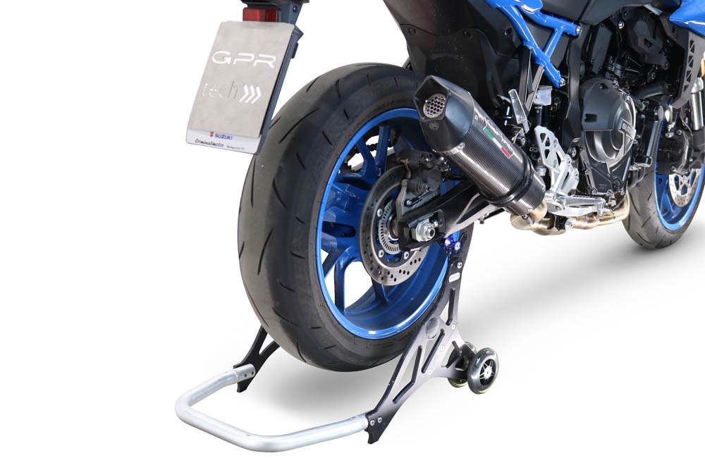 Exhaust compatible with Suzuki Gsx-8R 2022-2024, GP Evo4 Poppy, Homologated legal full system exhaust, including removable db killer and catalyst 