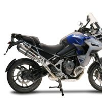 Exhaust compatible with Triumph Tiger 1200 Gt - Rally 2022-2024, GP Evo4 Titanium, Homologated legal slip-on exhaust including removable db killer and link pipe 