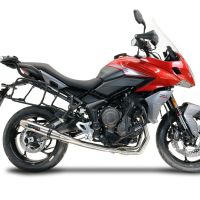 Exhaust compatible with Triumph Tiger Sport 660 2022-2024, Deeptone Inox, full system exhaust legal for UK and non-EU countries including removable db killer 