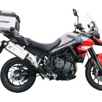 Top case GPR TECH compatible with  Triumph Tiger 850 Sport 2020/2024 e5 GPR TECH Top case in aluminum, silver color with specific plate included Capacity 35 LT.