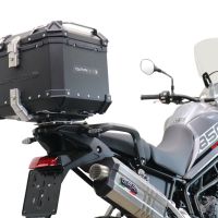 Top case GPR TECH compatible with  Triumph Tiger 850 Sport 2020/2024 e5 GPR TECH Top case in aluminum, black color with specific plate included Capacity 35 LT.