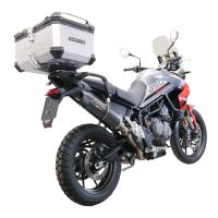 Top case GPR TECH compatible with  Triumph Tiger 1200 Gt - Rally 2022/2024 e5 GPR TECH Top case in aluminum, silver color with specific plate included Capacity 45 LT.
