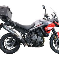 Top case GPR TECH compatible with  Triumph Tiger 850 Sport 2020/2024 e5 GPR TECH Top case in aluminum, black color with specific plate included Capacity 55 LT.