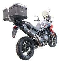 Top case GPR TECH compatible with  Triumph Tiger 900 2020/2023 e5 GPR TECH Top case in aluminum, black color with specific plate included Capacity 55 LT.