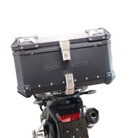 Top case GPR TECH compatible with  Triumph Tiger 900 2020/2023 e5 GPR TECH Top case in aluminum, black color with specific plate included Capacity 55 LT.