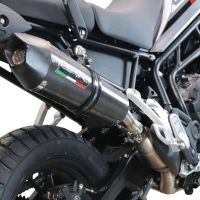 Exhaust compatible with Triumph Tiger 850 2020-2024, GP Evo4 Poppy, Homologated legal slip-on exhaust including removable db killer and link pipe 