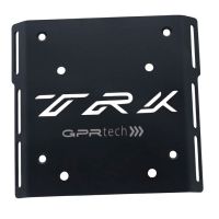 GPR TECH compatible with  Benelli Trk 502 2017/2020 e4 GPR TECH Specific fitting plate Top Case ALPITECH 35 LT compatible with original luggage rack,stainless steel made with 4 anchor points