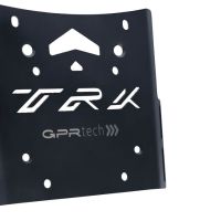 GPR TECH compatible with  Benelli Trk 502 2021/2024 e5 GPR TECH Specific fitting plate Top Case ALPITECH 35 LT compatible with original luggage rack,stainless steel made with 4 anchor points