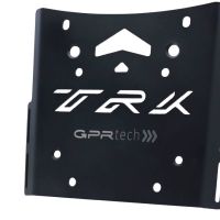 GPR TECH compatible with  Benelli Trk 502 2021/2024 e5 GPR TECH Specific fitting plate Top Case ALPITECH 35 LT compatible with original luggage rack,stainless steel made with 4 anchor points