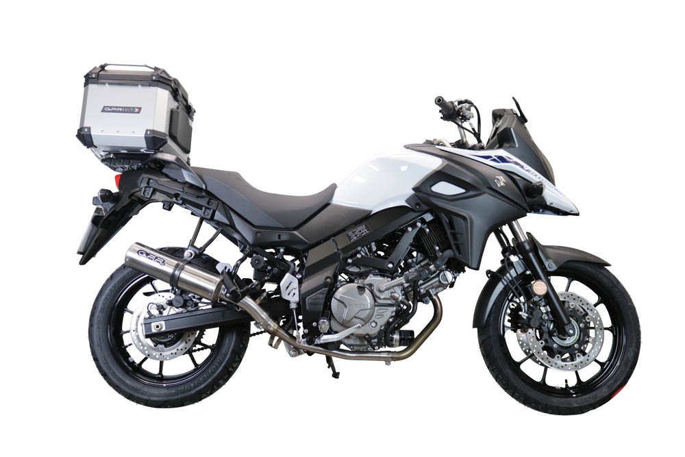 Top case GPR TECH compatible with  Suzuki V-Strom Dl 650 2012/2016 e3 GPR TECH Top case in aluminum, black color with specific plate included Capacity 35 LT.