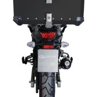 Top case GPR TECH compatible with  Suzuki V-Strom 1050 Xt/De 2020/2024 e5 GPR TECH Top case in aluminum, black color with specific plate included Capacity 55 LT.