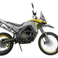 Exhaust compatible with Voge 300Rally 2022-2024, Deeptone Inox, Slip-on exhaust legal for UK and non-EU markets including link pipe and removable db killer 