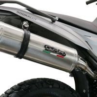 Exhaust compatible with Voge 300Rally 2022-2024, Satinox , Homologated legal slip-on exhaust including removable db killer, link pipe and catalyst 