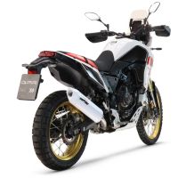 Exhaust compatible with Yamaha Tenere 700 2019-2020, Albus Evo4, Homologated legal slip-on exhaust including removable db killer and link pipe 
