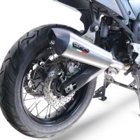 Exhaust compatible with Yamaha Tenere 700 2019-2020, GP Evo4 Titanium, Homologated legal slip-on exhaust including removable db killer and link pipe 