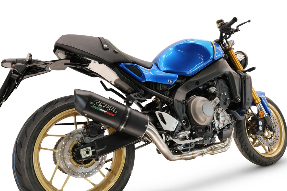 Exhaust compatible with Yamaha XSR900 2022-2024, Furore Evo4 Nero, full system exhaust legal for UK and non-EU countries including removable db killer 