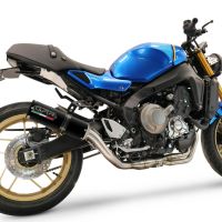Exhaust compatible with Yamaha XSR900 2022-2024, M3 Black Titanium, full system exhaust legal for UK and non-EU countries including removable db killer 