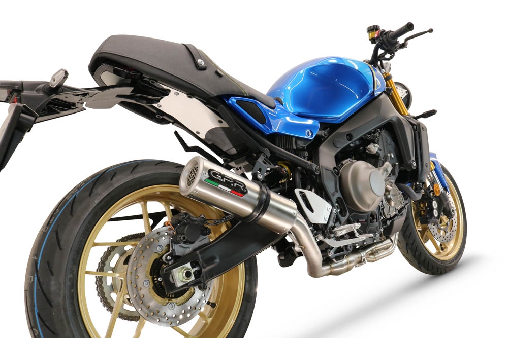 GPR exhaust compatible with  Yamaha XSR900 2022-2024, M3 Inox , full system exhaust legal for UK and non-EU countries including removable db killer 