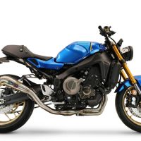 Exhaust compatible with Yamaha XSR900 2022-2024, Powercone Evo, Homologated legal full system exhaust, including removable db killer and catalyst 