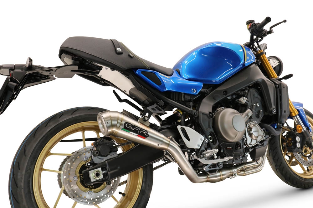 Exhaust compatible with Yamaha XSR900 2022-2024, Powercone Evo, Homologated legal full system exhaust, including removable db killer and catalyst 
