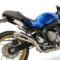 Exhaust compatible with Yamaha XSR900 2022-2024, Powercone Evo, Homologated legal full system exhaust, including removable db killer and catalyst 