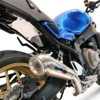 Exhaust compatible with Yamaha XSR900 2022-2024, Powercone Evo, Homologated legal full system exhaust, including removable db killer and catalyst 