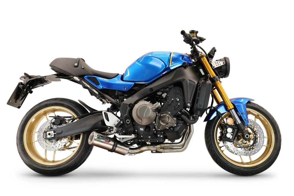 Exhaust compatible with Yamaha XSR900 2016-2021, M3 Inox , Homologated legal full system exhaust, including removable db killer and catalyst 