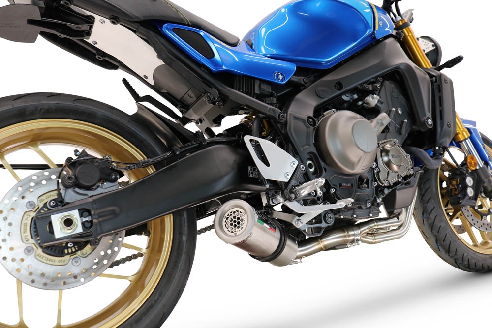 Exhaust compatible with Yamaha XSR900 2016-2021, M3 Inox , Homologated legal full system exhaust, including removable db killer and catalyst 