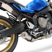Exhaust compatible with Yamaha XSR900 2016-2021, M3 Inox , Homologated legal full system exhaust, including removable db killer and catalyst 