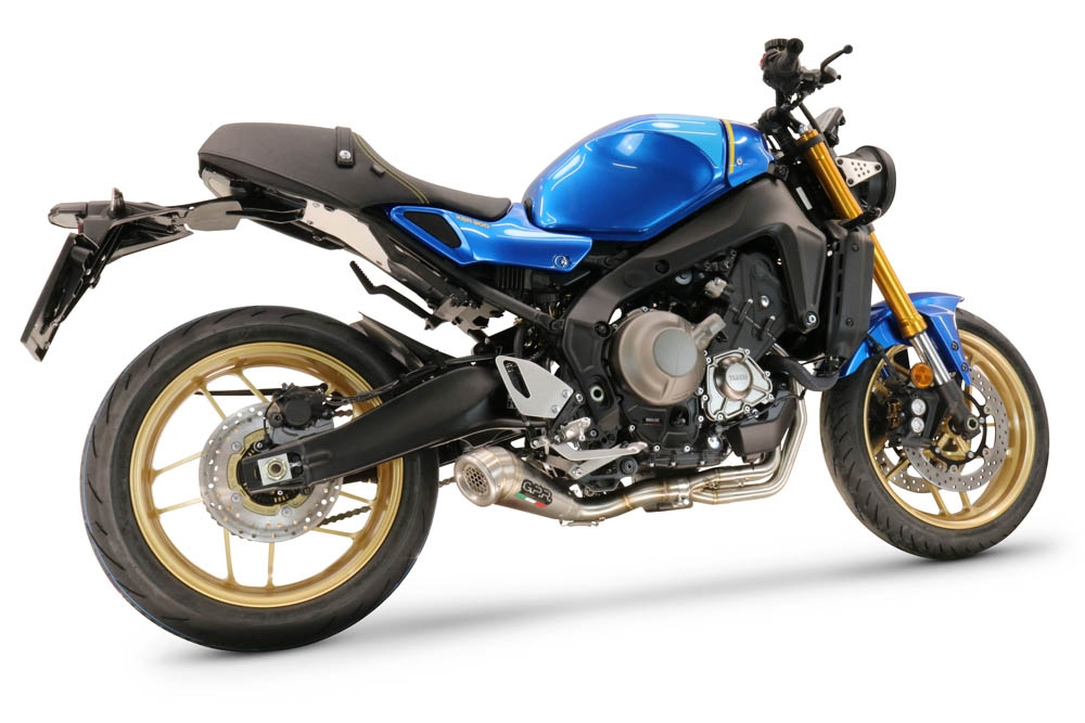 Exhaust compatible with Yamaha XSR900 2022-2024, Powercone Evo, full system exhaust legal for UK and non-EU countries including removable db killer 