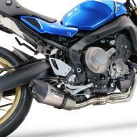 Exhaust compatible with Yamaha XSR900 2016-2021, Gpe Ann. titanium, full system exhaust legal for UK and non-EU countries including removable db killer 