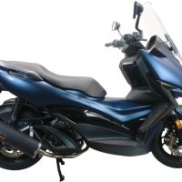 Exhaust compatible with Zontes M 310 2021-2024, Evo4 Road Inox, full system exhaust legal for UK and non-EU countries including removable db killer 